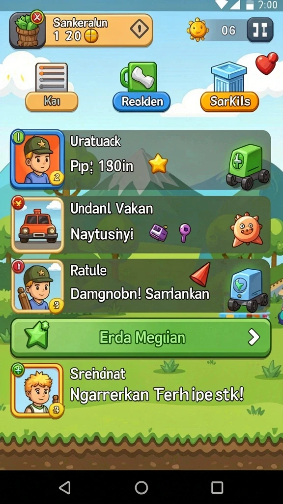 pp88 - Sistem level dengan tantangan yang variatif.