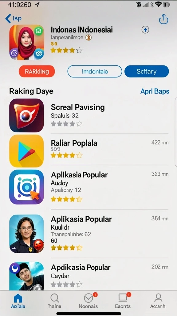 remi101 - Antarmuka utama permainan yang menarik dan mudah dipahami.